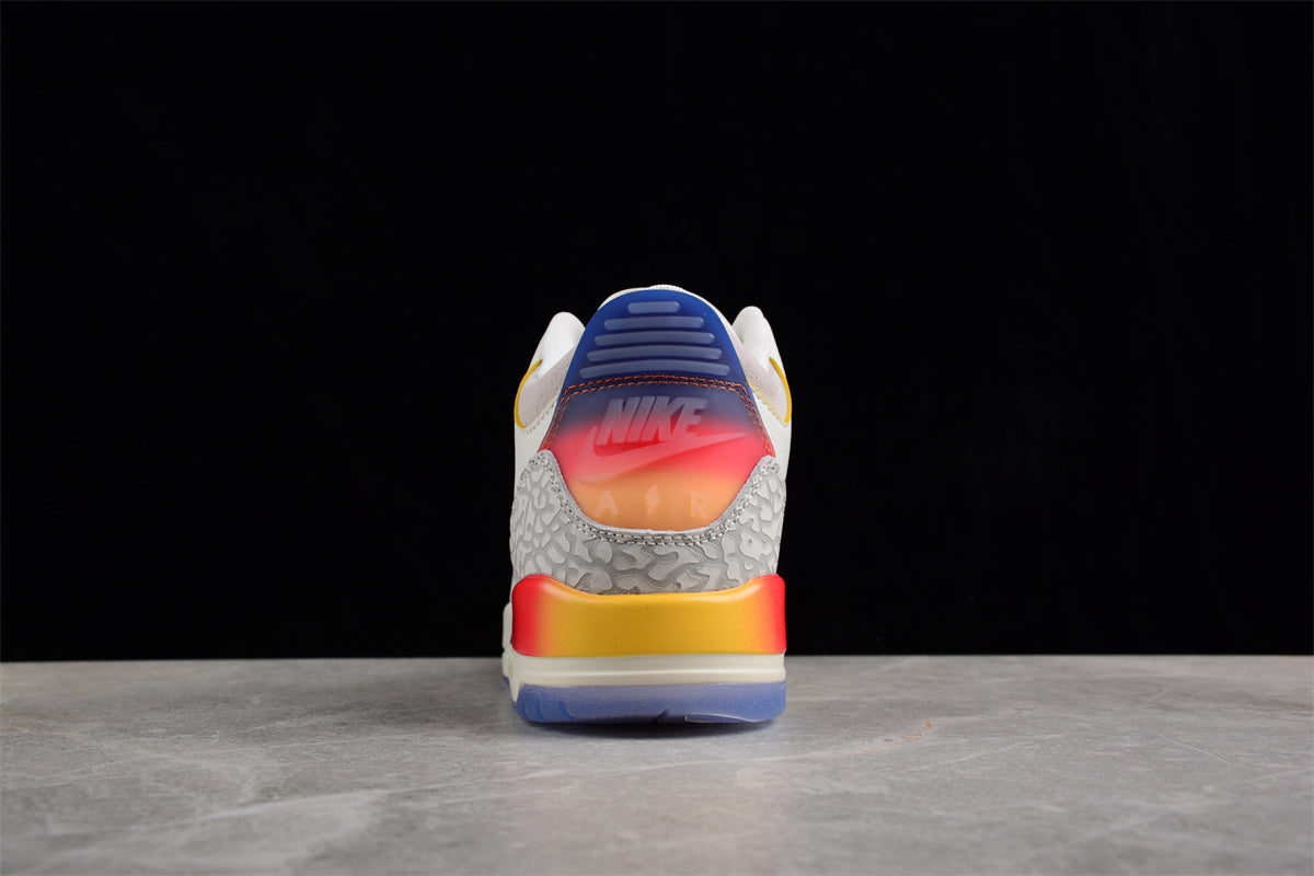 Jordan 3s Smiling face in the sunset