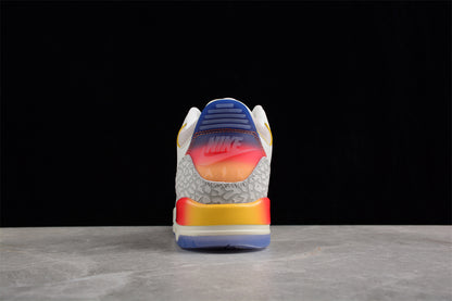 Jordan 3s Smiling face in the sunset
