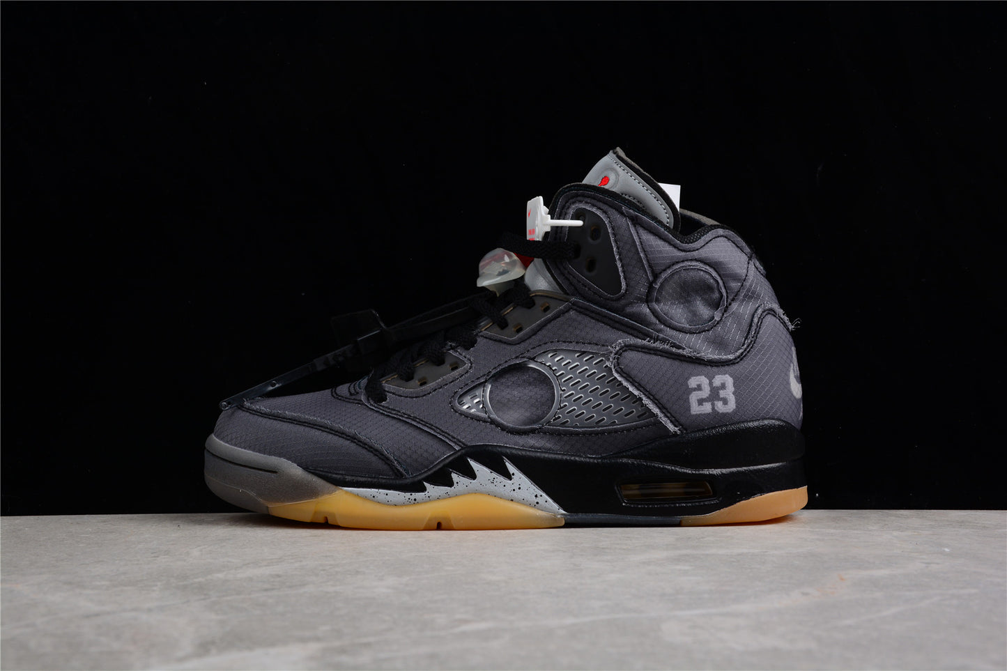 Jordan 5 X Off-White black cicada wings grey