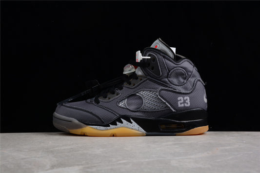 Jordan 5 X Off-White black cicada wings grey