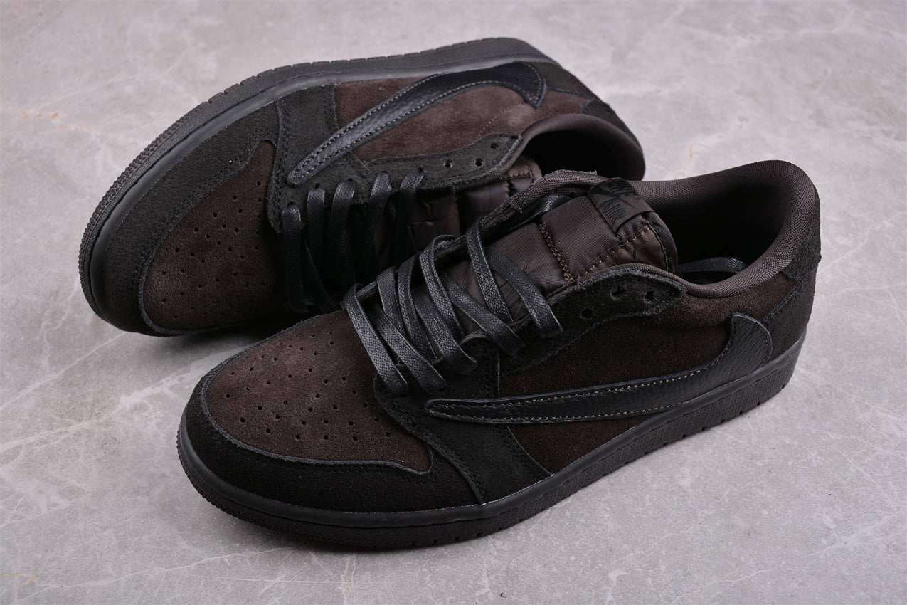 Jordan 1s x travis scott dark wood brown