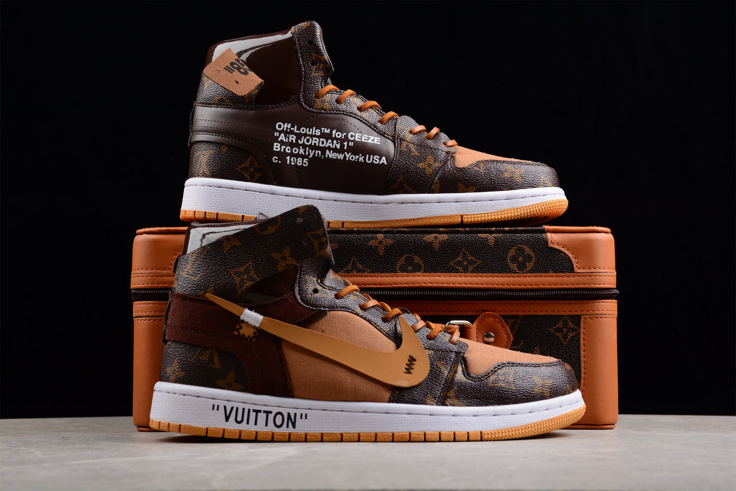 Jordan 1s high X off white X LV