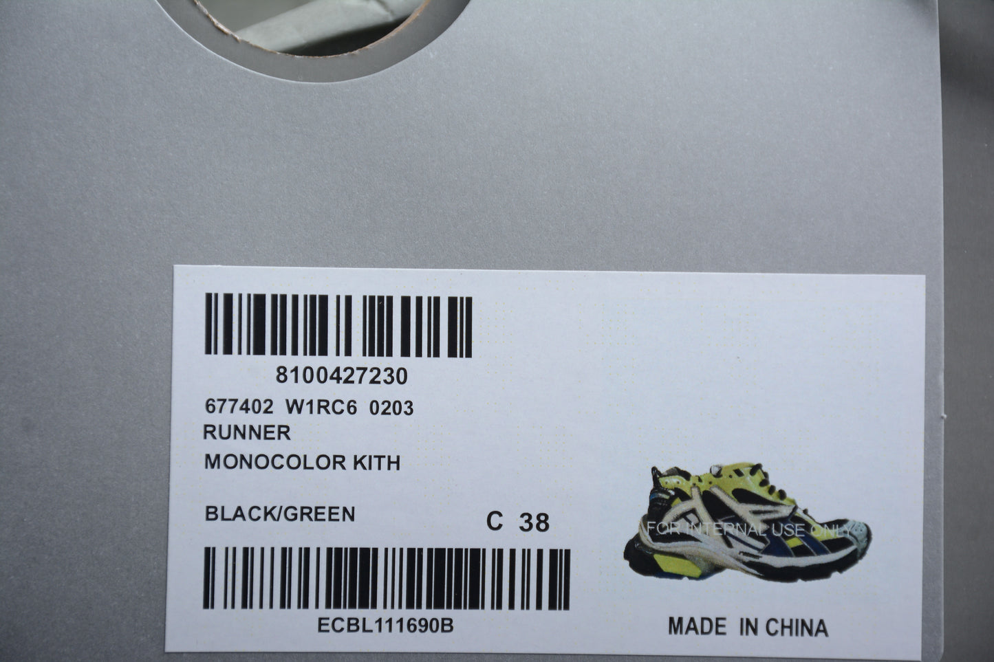 Balenciaga Runner Trainers | Green purple
