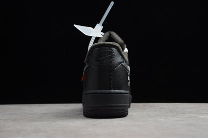 black and white air forces x off-white