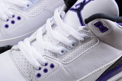 Jordan 3s White Purple