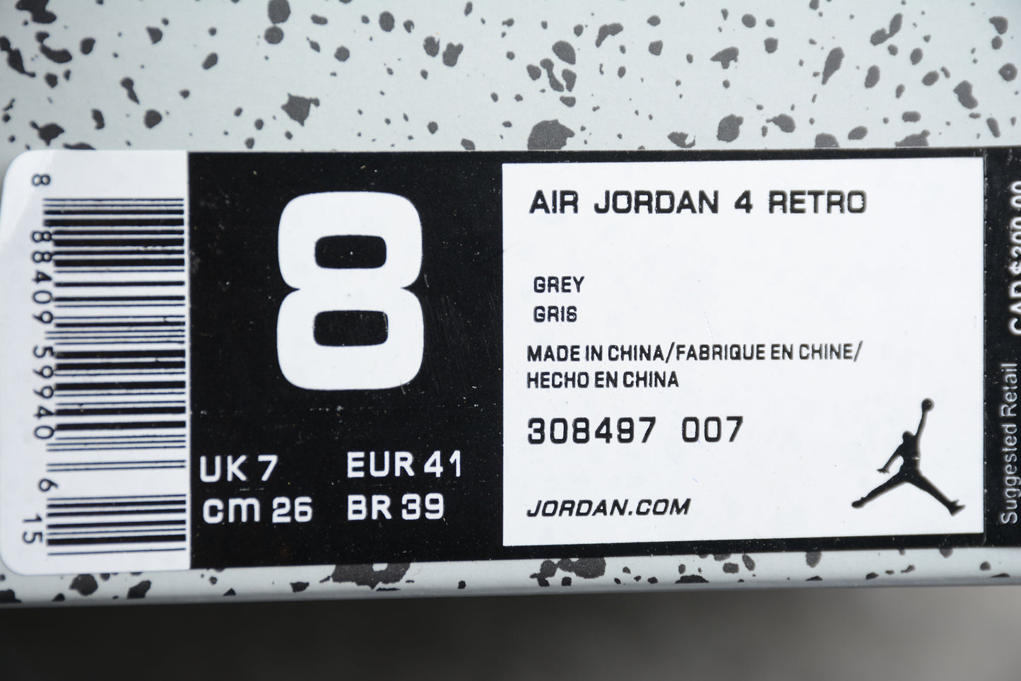 Air Jordan 4 Retro 'Cool Grey' 2019