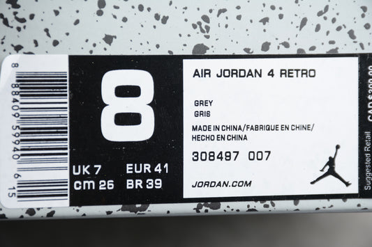 Air Jordan 4 Retro 'Cool Grey' 2019