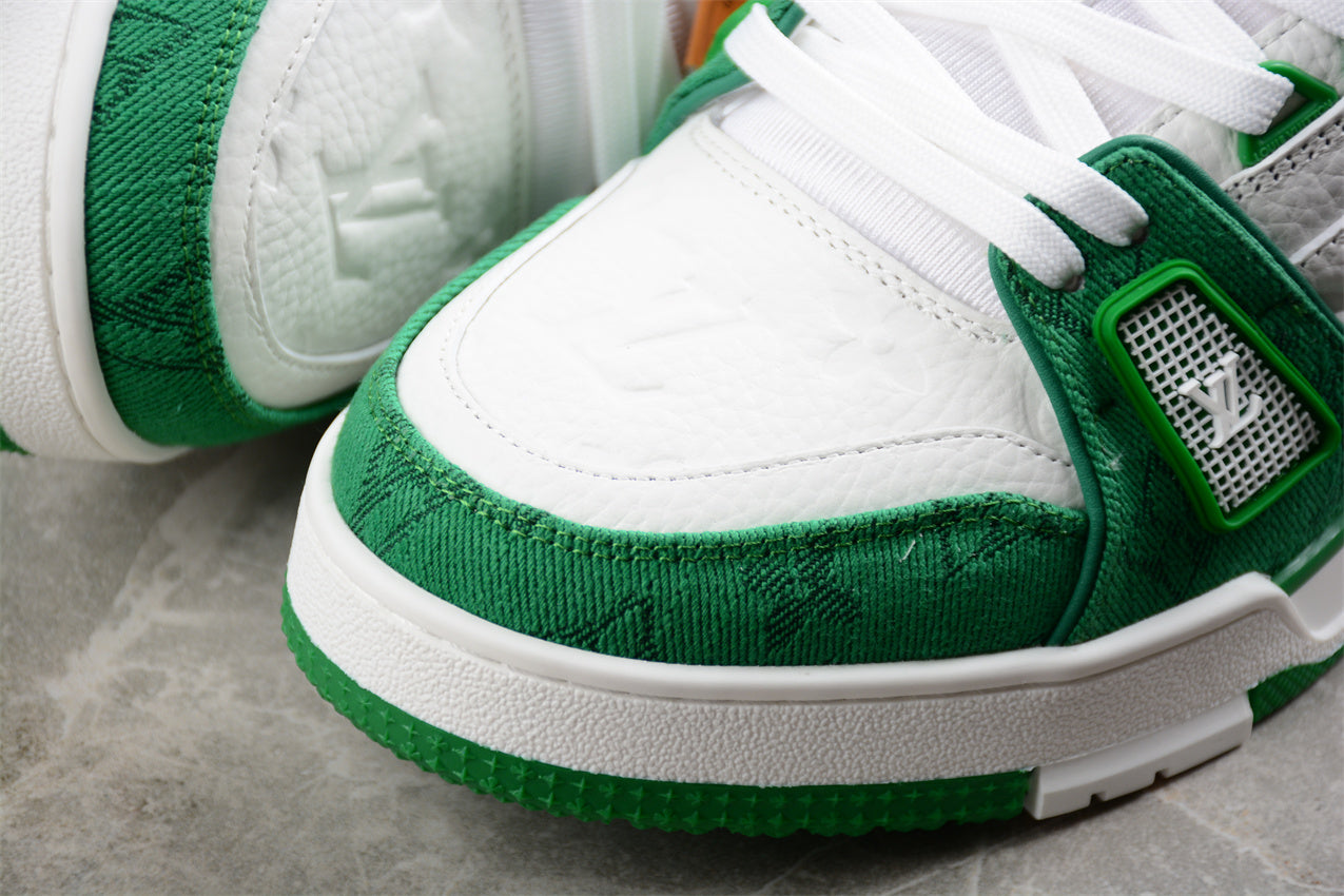 LV Trainers classic white and green