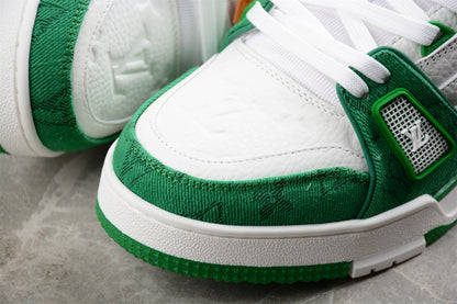 LV Trainers classic white and green