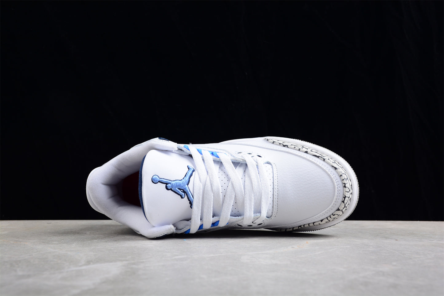Jordan 3s North Carolina blue