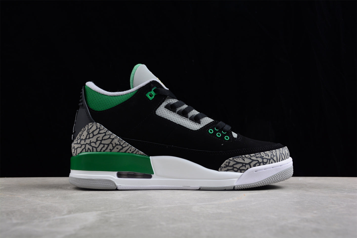 Jordan 3s Black and green