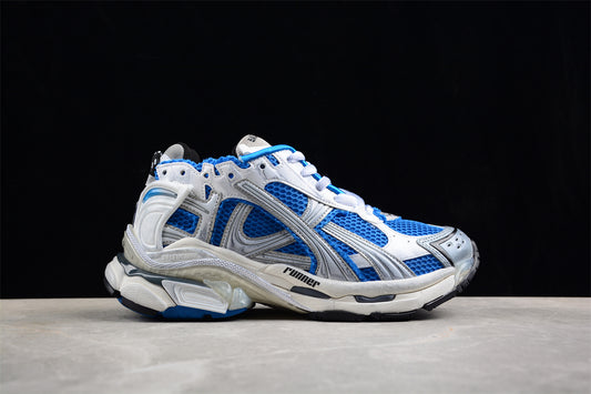 Balenciaga Runner Trainers | Blue and white