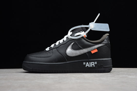 black and white air forces x off-white