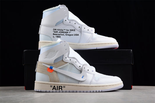 Jordan 1s high x Off-white white