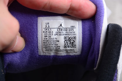 Jordan 3s White Purple