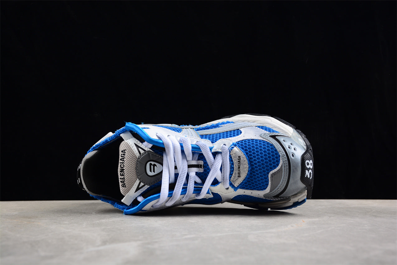 Balenciaga Runner Trainers | Blue and white