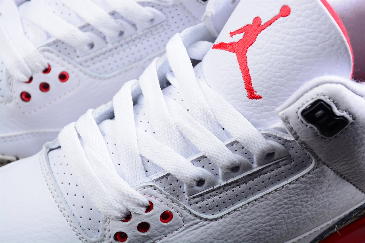 Jordan 3s Hurricane white red