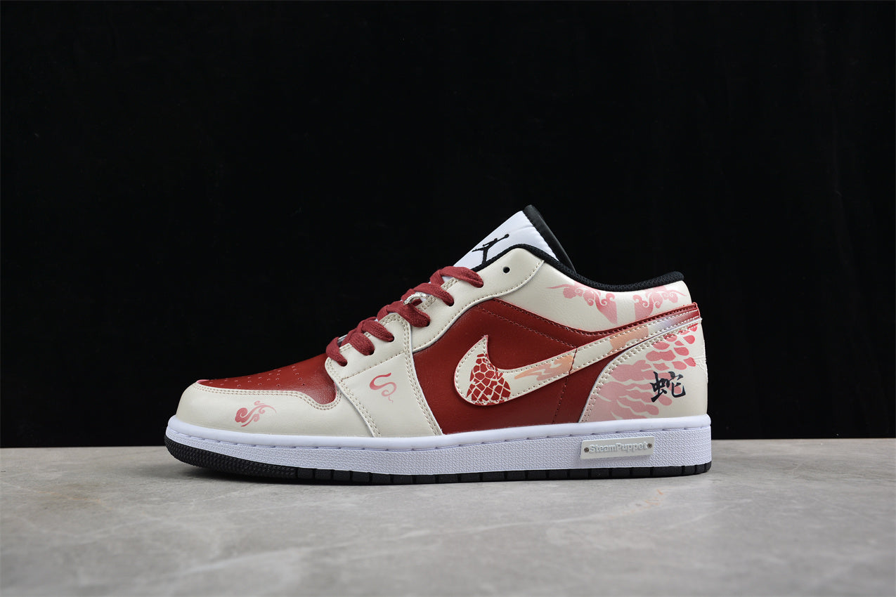 Jordan 1s high white and pink customized
