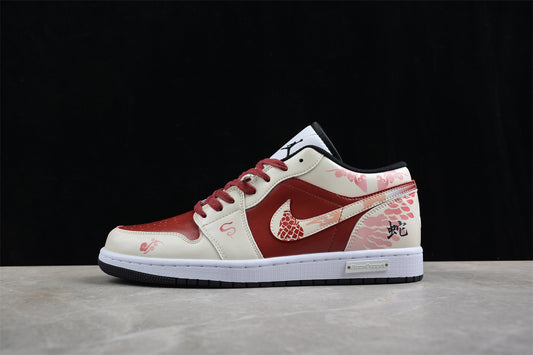 Jordan 1s high white and pink customized