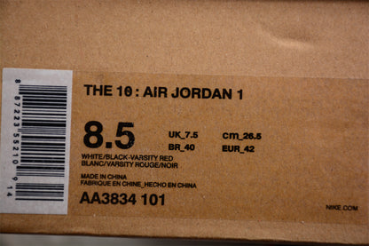 Jordan 1s high x Off-white red