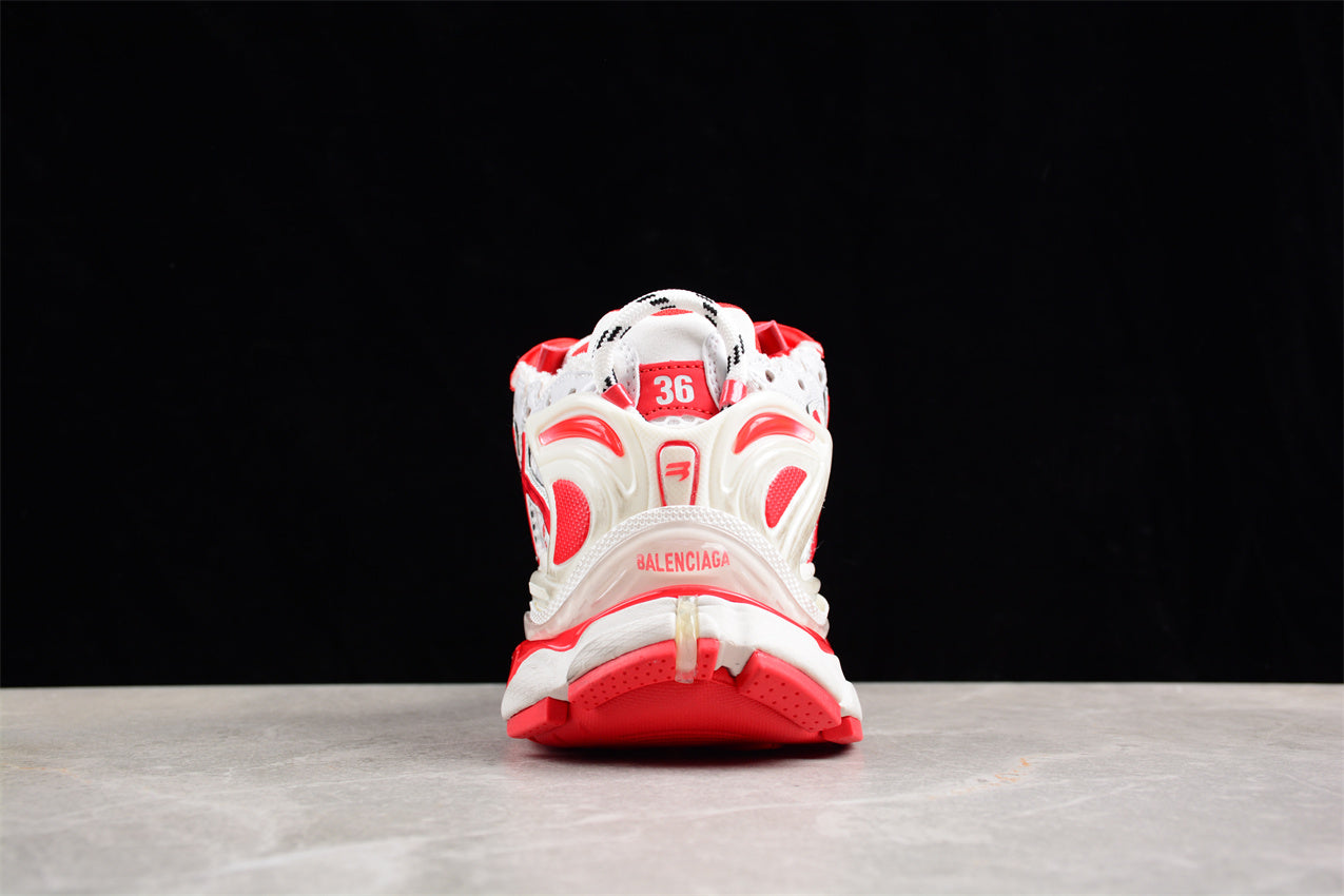 Balenciaga Runner Trainers | White red