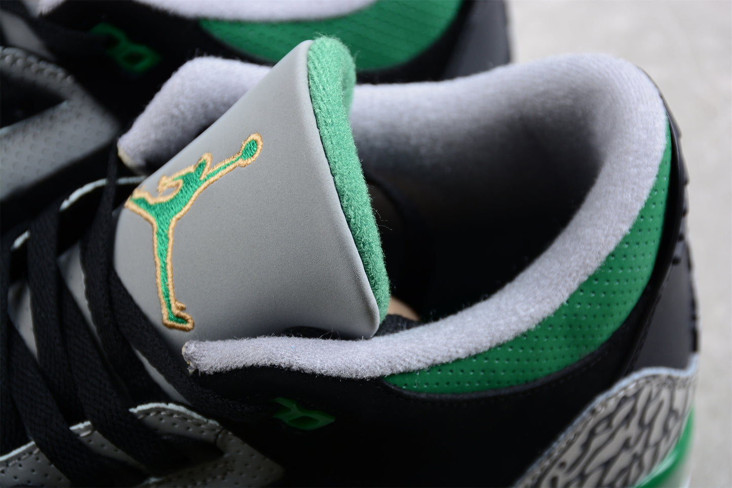 Jordan 3s Black and green