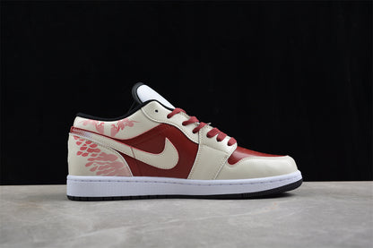Jordan 1s high white and pink customized