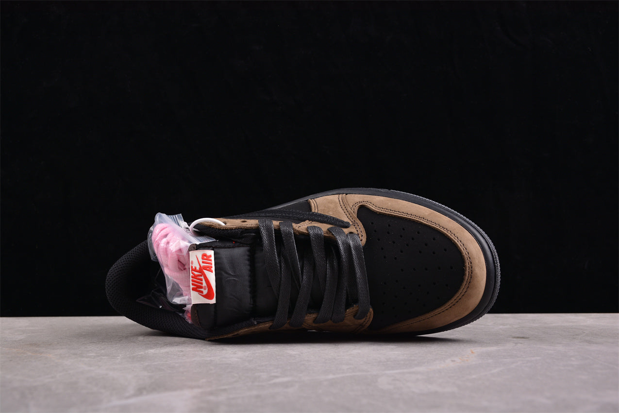 Jordan 1s high x travis scott brown and black customized
