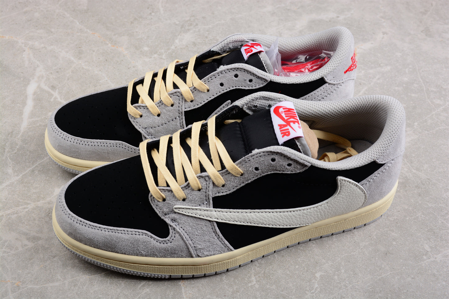 Jordan 1s x travis scott reverse grey mocha custom