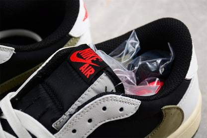 Jordan 1s x travis scott black olive green