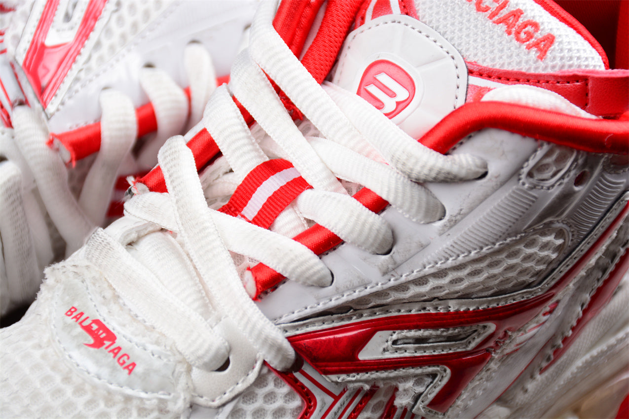 Balenciaga Runner Trainers | White red