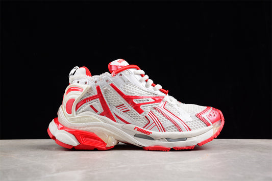 Balenciaga Runner Trainers | White red