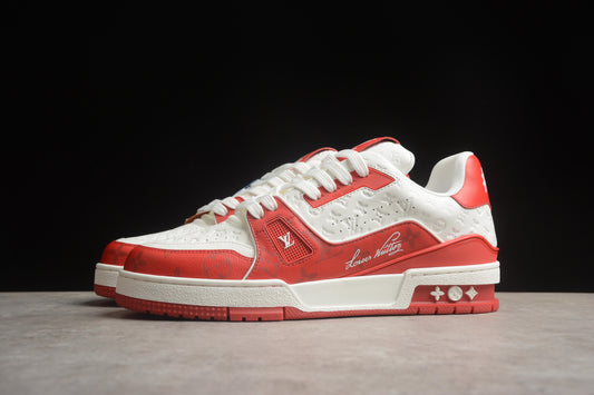 LV Trainers White orange