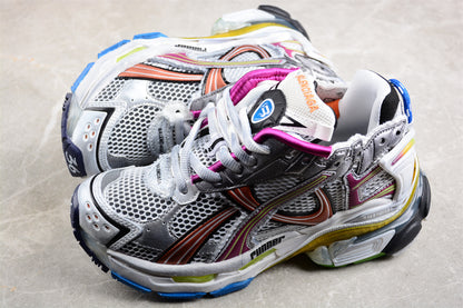 Balenciaga Runner Trainers | Grey, pink and orange
