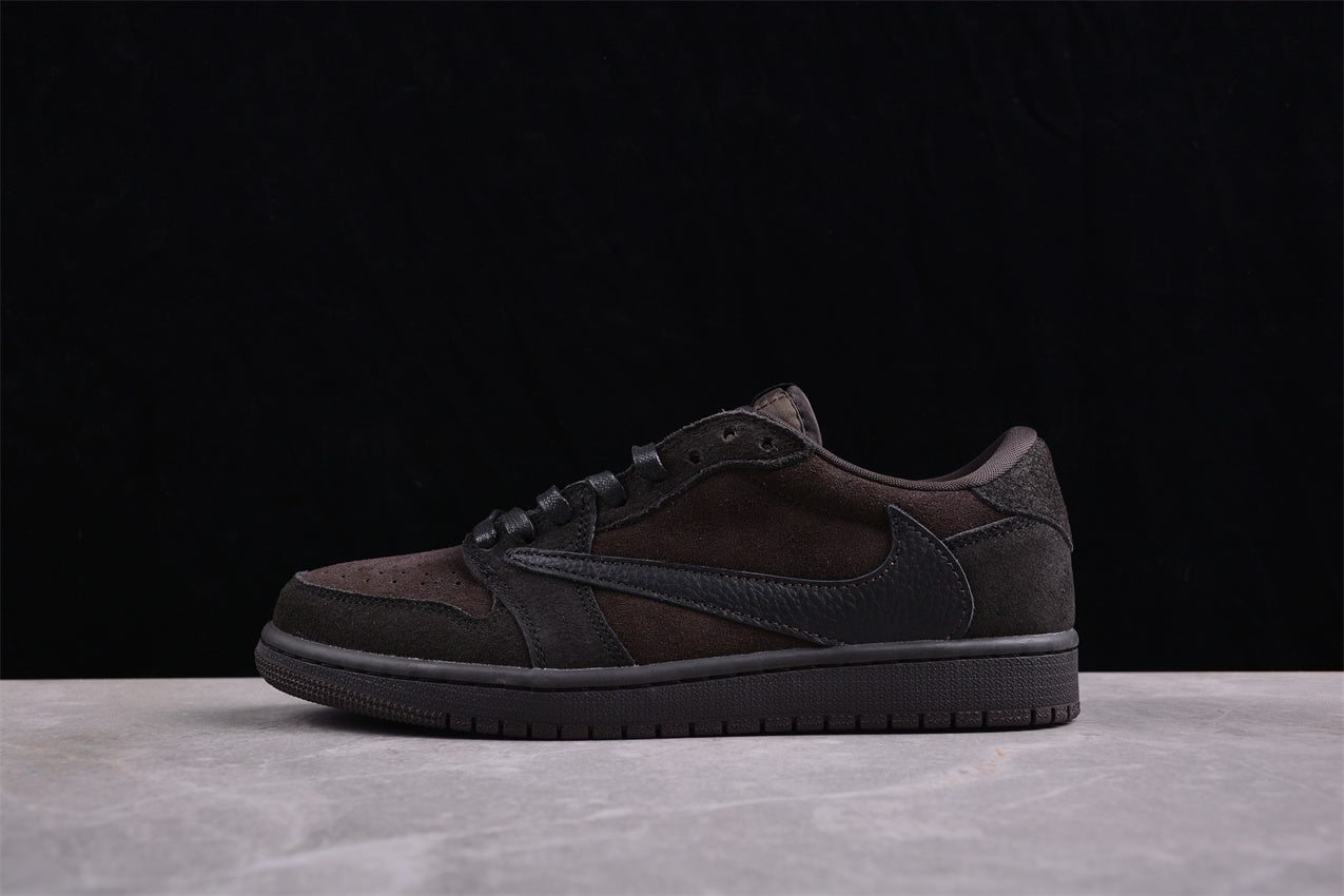 Jordan 1s x travis scott dark wood brown