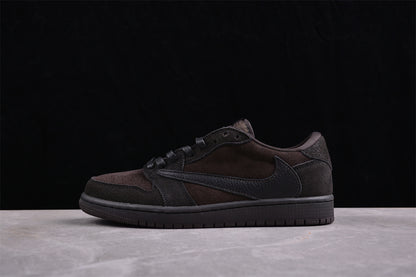 Jordan 1s x travis scott dark wood brown