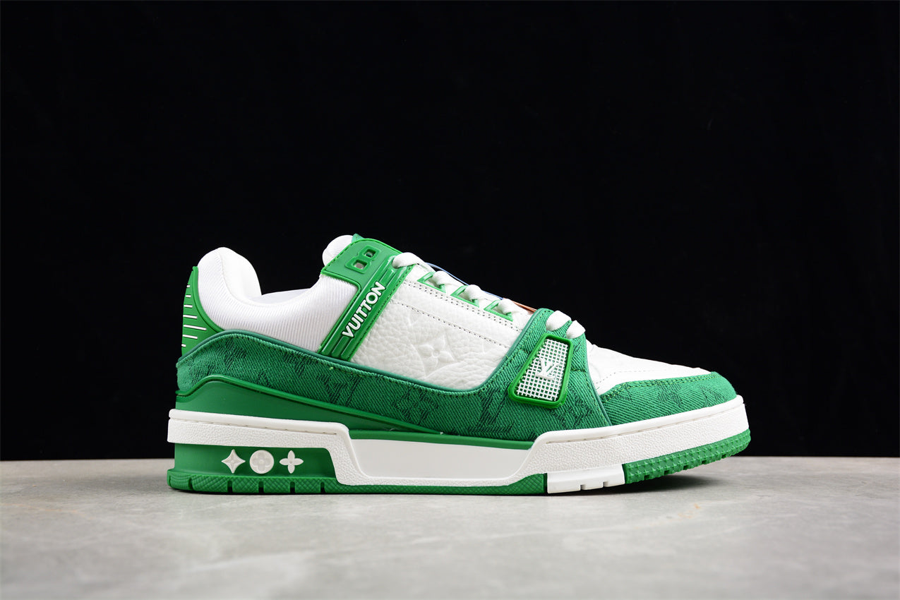 LV Trainers classic white and green