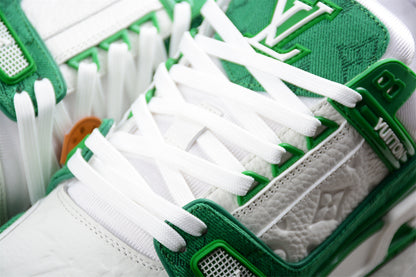 LV Trainers classic white and green