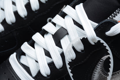 black and white air forces x off-white