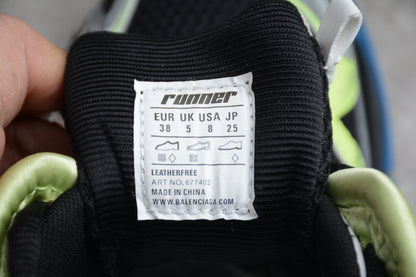 Balenciaga Runner Trainers | Green purple