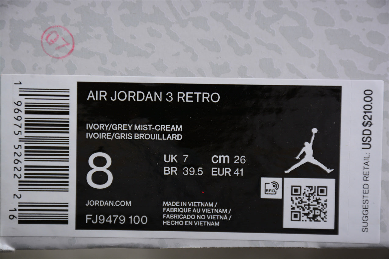 Jordan 3s Craft Ivory