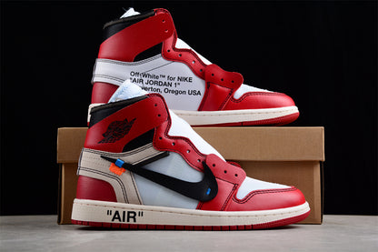 Jordan 1s high x Off-white red