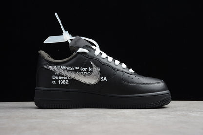 black and white air forces x off-white