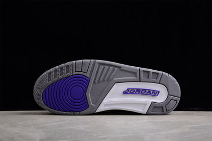 Jordan 3s White Purple