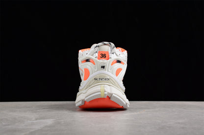 Balenciaga Runner Trainers | White orange