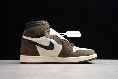 Jordan 1s high x travis scott deep brown