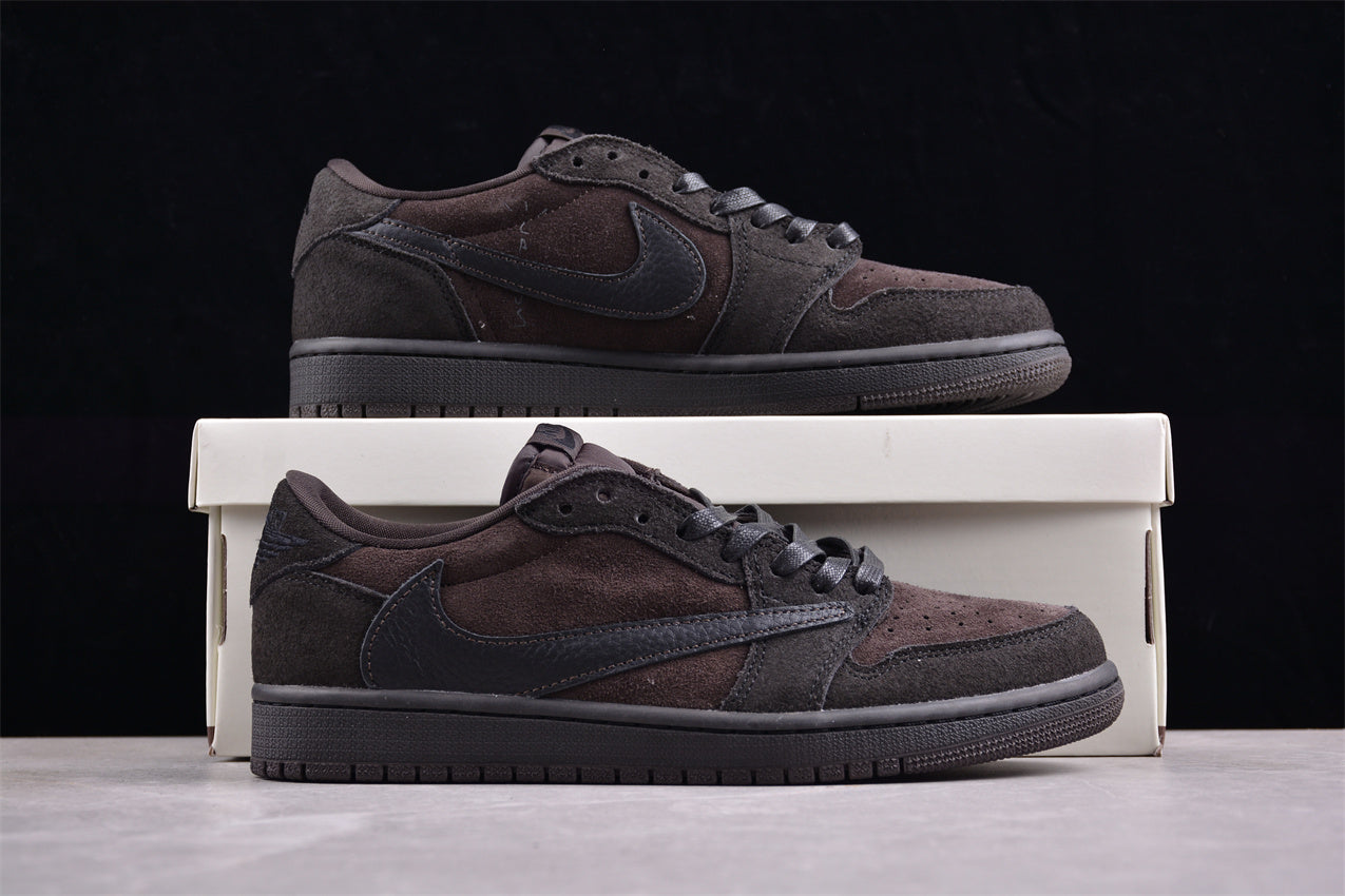 Jordan 1s x travis scott dark wood brown