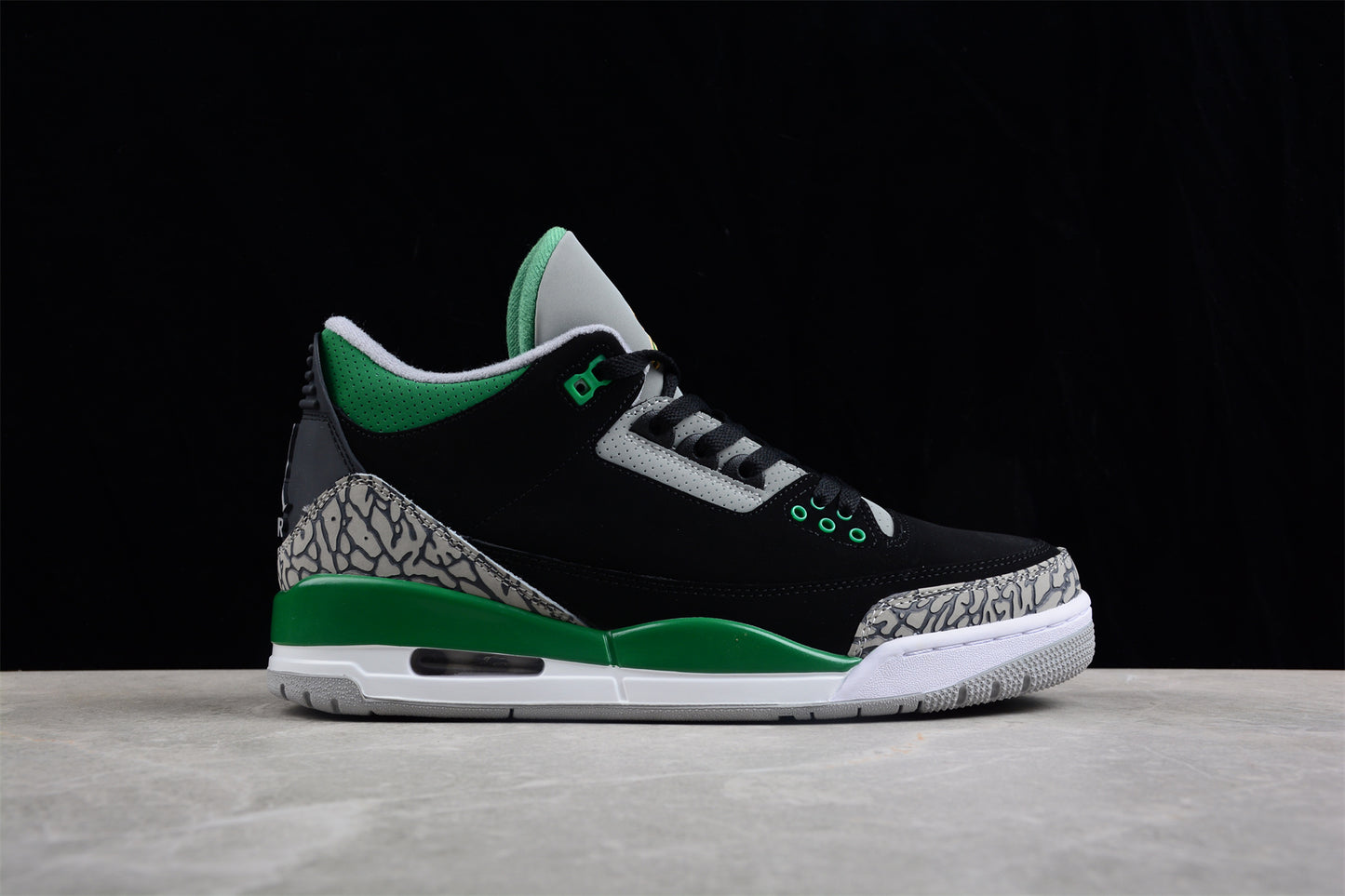 Jordan 3s Black and green