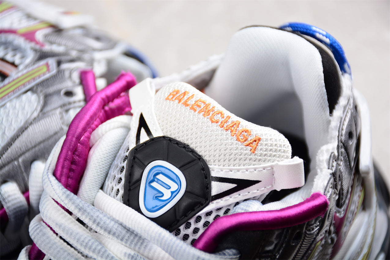 Balenciaga Runner Trainers | Grey, pink and orange