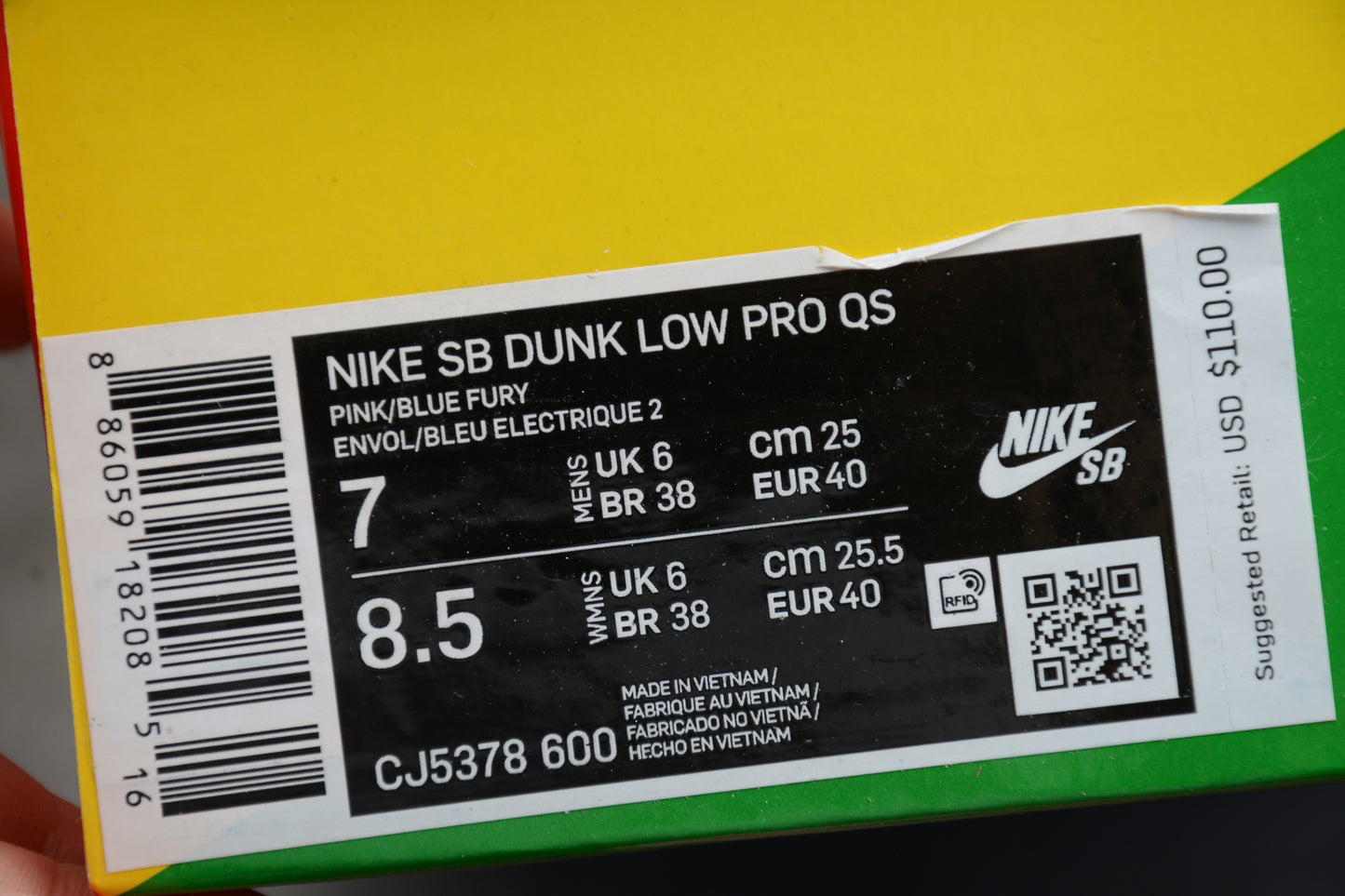 SB Dunks Grateful dead bear pink